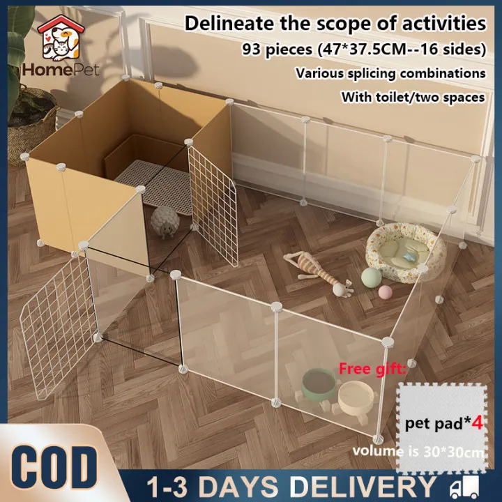 93 piece set of pet fence dog fence indoor with toilet small and medium