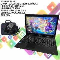 Toshiba โน๊ตบุ๊คมือสอง รุ่น B552 Core i5 เล่นเกมออนไลน์ได้ ดูหนัง ฟังเพลง ทำงาน คาราโอเกะ(รับประกัน3เดือน)