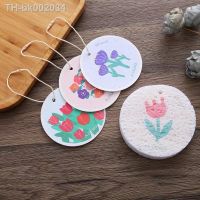 ◐♂ Circular Compressed Wood Pulp Cotton Sponge Brush Cartoon Sponge Pot Brush Kitchen Cleaning Dishcloth