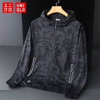 [ส่งของ](พร้อมส่ง) Uniqlo เสื้อกันยูวี UPF50 เสื้อแจ็กเก็ตแขนยาว มีฮู้ด แต่งซิป ไร้รอยต่อ เหมาะกับใส่เล่นโยคะ ออกกําลังกาย สําหรับผู้หญิง