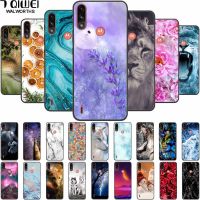 ✆✿℗ Phone Cover For Moto E7i Power Case Lion Marble TPU Soft Black Capas for Motorola Moto E7 Power Case Silicone Cover Bumper Cute