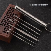 ∈❇❅ 6Pcs/set Ear Wax Pickers Stainless Steel Earpick Wax Remover Curette Ear Pick Cleaner Ear Cleaner Spoon Care Ear Clean