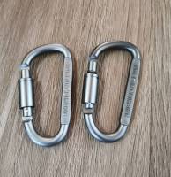 Aluminium Carabiner คาราบิเนอร์อลูมิเนียม ตะขอเกี่ยว อเนกประสงค์ รูปตัว D by Jeep Camping