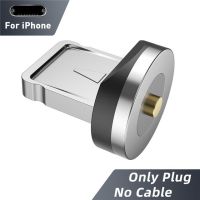 USLION สายเครื่องชาร์จ USB สายชาร์จแบบแม่เหล็ก LED 2ม. ไมโครชนิด C สายชาร์จสำหรับ iPhone 12 Xiaomi แม่เหล็กโทรศัพท์สาย USBC