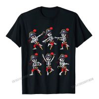 Halloween Dancing Pirate Skeleton Challenge T-Shirt Camisas Men Normal Tops T Shirt Mens Top T-Shirts Birthday