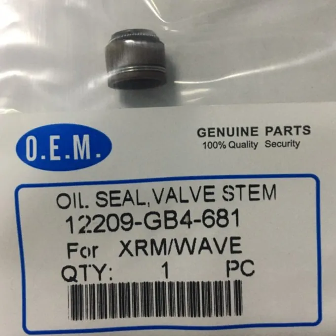 Motorcycle Valve Seal XRM 110, TMX 155, STX 125, CT100, Crypton, XRM