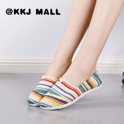 KKJ MALL รองเท้าผู้หญิง รองเท้าผ้าใบ รองเท้าผ้าใบผญ 2022 ใหม่ 021401