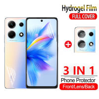 ฟิล์มไฮโดรเจลแบบนิ่ม3-In-1สำหรับ30Pro Infinix Note 30 Pro Note30 Zero30ศูนย์30 Note30Pro 4G 5G 2023ปกป้องเต็มรูปแบบฟิล์มกันรอยด้านหน้าปกป้องหน้าจอเลนส์กล้องหลังฟิล์มป้องกัน