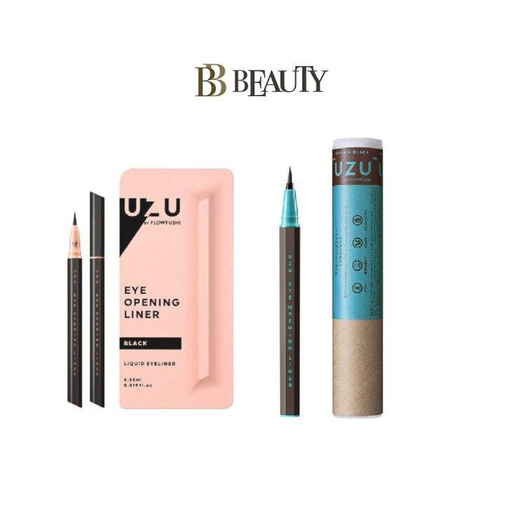 FLOWFUSHI UZU Eye Opening Liner Black / Brown Black 0.55ml Liquid