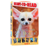 Ready to read graded reading series English original picture book on the go with zoo borns zoo born small animal children enlightenment picture story book paperback picture book childrens popular science books