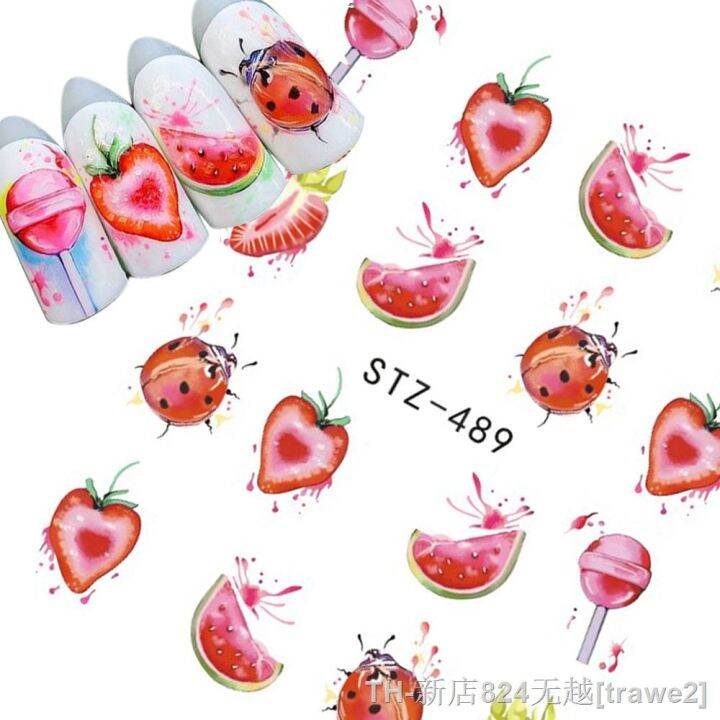 lz-1sheet-fruit-lollipop-ladybug-nail-art-stickers-water-transfer-nail-tips-decals-charm-diy-designs-manicure-decoration-bestz489