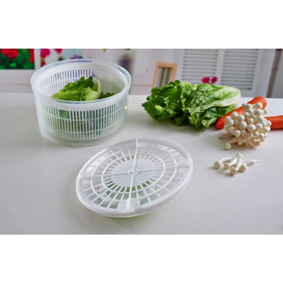 Vegetable Spin Dryer Manual Salad Spinner Fruit Dehydrator