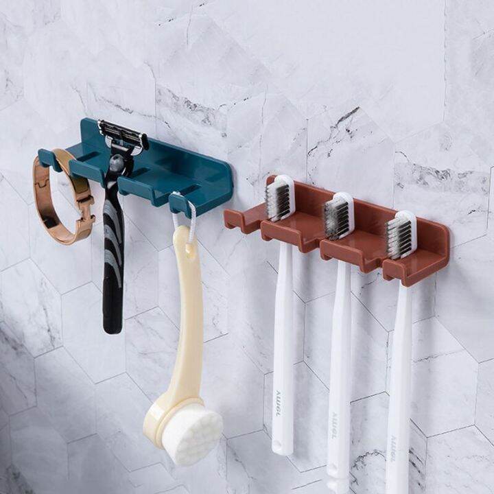 paste-type-punch-free-plug-hook-toothbrushrack-mobile-phone-charging-bracket-bathroom-toilet-strong-sticky-hook-bathroom-counter-storage