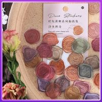 2021Color Postmark Sticker Bag Retro Fireproof Paint Hand Account Collage Decoration Material Seal Sticker Hand Account Diy Sticker