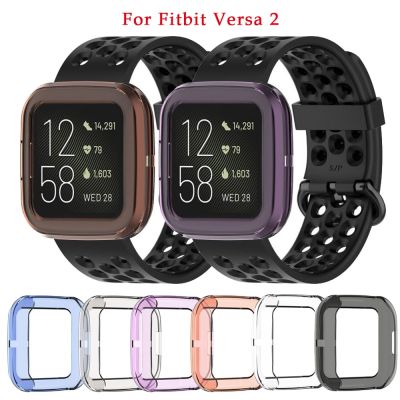 ❄✘♈ Obudowa ochronna z TPU dla Fitbit Versa 2 obudowy ekran Smart watcha obudowa obudowa ochronna dla Versa2 rama ochronna akcesoria