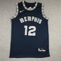 2022 NBA 75Th Anniversary Memphis Grizzlies #12 Ja Morant Black Basketball Jersey