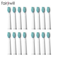 หัวแปรงสีฟันไฟฟ้าเปลี่ยนหัวแปรงเหมาะสำหรับ Fairywill 507 508 917 959 551 2303แปรงสีฟัน16ชิ้น (4แพ็ค)