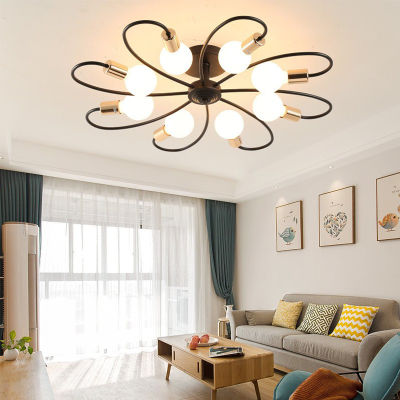 E27 Living Room Suspend Modern LED Ceiling Chandelier Light Creative Master Bedroom Hanging Home Lighting Fixtures Lustre Lamp