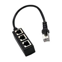 ZoeRax Splitter Ethernet RJ45 Cable Adapter 1 To 3 Port LAN Network Plug Connector For Networking Extension