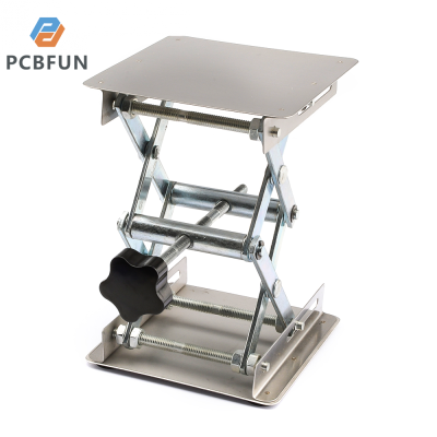 pcbfun แท่นยกอลูมิเนียมตั้งโต๊ะสำหรับงานกัดโต๊ะอุปกรณ์ช่างไม้ยกของในห้องปฏิบัติการแกะสลักเครื่องจักรงานไม้