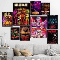 ✟ Fnaf Five-nights-At-Freddys อะนิเมะโปสเตอร์ HD พิมพ์ส่วนบุคคล Wall Art ภาพวาดที่กำหนดเองขนาดเล็ก