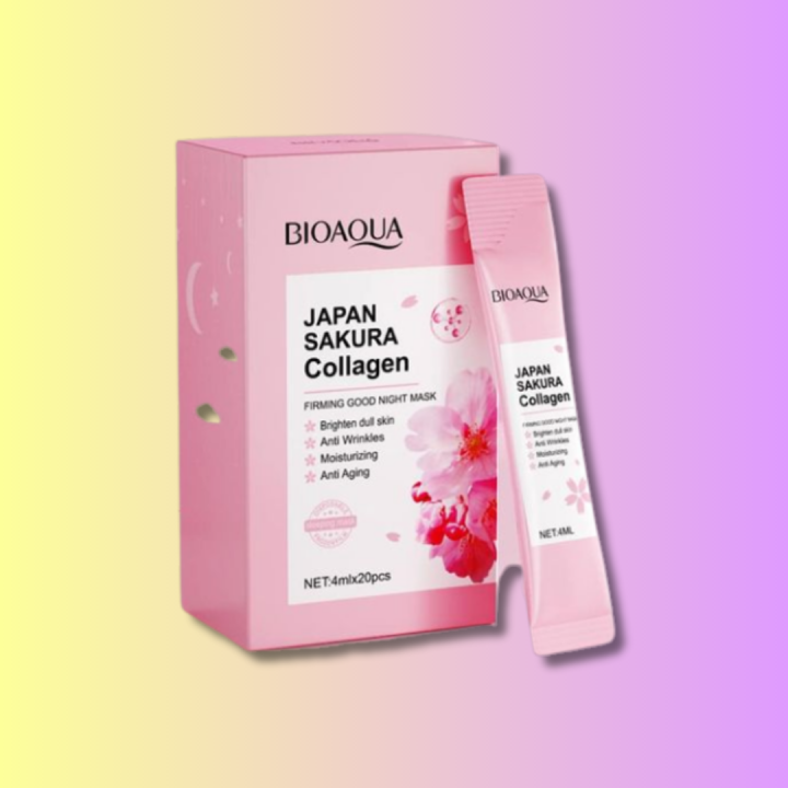Japan Sakura Collagen Improve Skin Collagen Sleeping Mask Remove Fine