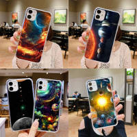 A-140 Mars Earth อ่อนนุ่ม TPU เคสโทรศัพท์ หรับ Xiaomi Redmi Note X3 10T F1 11I 10s 10 11T Poco S2 A3 Pocophone M2 nfc Pro โปร่งใส ปก