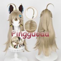 Manmei Genshin Impact Kirara Cosplay Wig 75cm Long Ponytail Wigs Heat Resistant Synthetic Wigs er