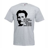 George Orwell เสื้อยืดลําลอง แขนสั้น พิมพ์ลายฟาร์มสัตว์ คุณภาพสูง แฟชั่นสําหรับผู้ชาย 1984
