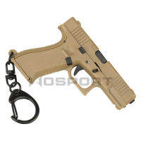 WOSPORT ขายตรงจากโรงงาน เครื่องประดับสำหรับแฟนทหาร Glock G-45 พวงกุญแจ เครื่องแขวนคลังสินค้าเปล่า ของตกแต่ง