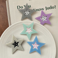 Fashionable Hair Accessories Hair Card Star Hair Clip Trendy Headwear Cream Y2K Hair Clips Hair Accessories