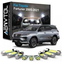 AENVTOL การส่งข้อมูลแบบติดต่อกันนำตกแต่งภายในไฟสำหรับโตโยต้า Fortuner MK1 MK2 2005-2012 2013 2014 2015 2016 2017 2018 2019 2020อุปกรณ์2021