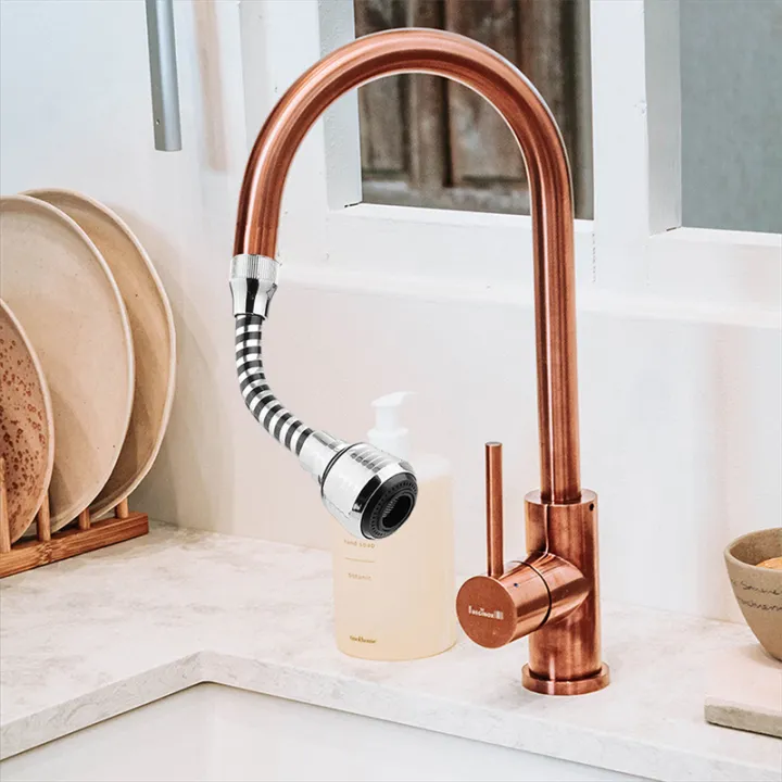 Household faucet 360 degree flexible faucet nozzle sink faucet spray water small faucet easy to adjust and easy to use