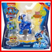 สินค้าขายดี!!! ของเล่น ตุ๊กตา เชส พาว พาโทรล PAW Patrol, Mighty Pups Charged Up Chase Collectible Figure ของแท้ ของเล่น โมเดล โมเดลรถ ของเล่น ของขวัญ ของสะสม รถ หุ่นยนต์ ตุ๊กตา โมเดลนักฟุตบอล ฟิกเกอร์ Model