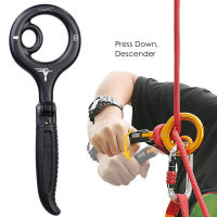 Rock Climbing Foldable 9 word Ring Rope Descender Gear Downhill Rappelling Travelling Easy Carrying Portable Parts Equipment