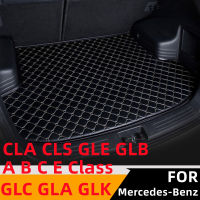 Sinjayer Waterproof Car Trunk Mat AUTO Tail Boot Cargo Pad Car For -Benz A B C E Class CLA CLS GLC GLA GLE GLB GLK