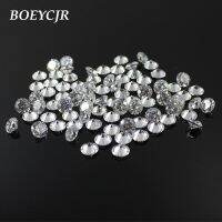 BOEYCJR 0.3ct 4mm D Color Round Brilliant Cut 5mm Moissanite Loose Stone VVS1 Excellent Cut 3E Grade Jewelry Making Stone