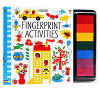 Usborne original English fingerprint activities Usborne classic creative fingerprint Game Book fingerprint painting art enlightenment for young children