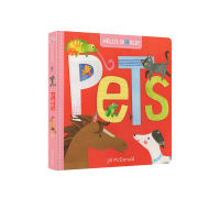 Hello World pets Hello science small world pet paperboard Book Popular Science Encyclopedia of small animal knowledge early education cognitive picture book