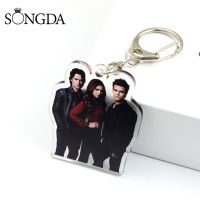 【2023】The Vampire Diaries Keychain Elena Stefan Acrylic Keyring Car Key Pendants Men Women Backpack Accessories Fashion Jewelry Gift ！