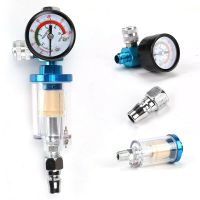 QDLJ-Air Regulator Gauge  In-line Water Trap Air Filter For Air Compressor Moisture Separator Pressure Regulator Oil Water Separator