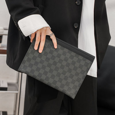 กระเป๋าคลัตช์ผู้ชายธุรกิจแฟชั่นใหม่2021กระเป๋าถือซองหนังออกแบบแบรนด์ดังกระเป๋าใส่เงิน Ipad ขนาดใหญ่สำหรับผู้ชาย