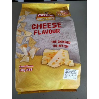 🍀For you🍀 Mission Cheese Flavoured Tortilla Chips แผ่น ข้าวโพด ทอดกรอบ รสชีส มิชชั่น 170 กรัม