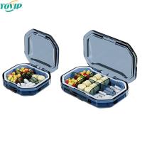 Travel Pill Organizer Moisture Proof Pills Box 4/6 Grids For Pocket Purse Pill Case Portable Medicine Vitamin Holder Container Medicine  First Aid Sto