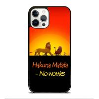 เคสการ์ตูน Lion King Hakuna Matata เคสโทรศัพท์มีลาย Iphone 7 8 14บวก12 13 Mini 11 12 13 14 Pro Max X Xr Xs Max Huawei Mate 20 Mate 30 40 Pro P20 P30 P40 Pro Samsung S10 S20 S21 Plus