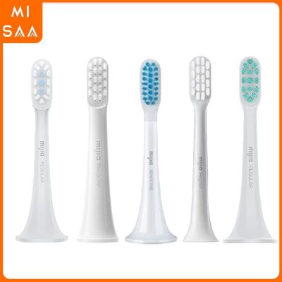 Electric Toothbrush Replacement Heads For XIAOMI MIJIA T100 T200 T300 T500 DuPont White Soft Vacuum Heads Clean Brush With Logo