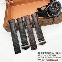 ☬Mm2☃เหมาะสำหรับแท็กสายหนัง Heuer ดำน้ำโมร็อกโก Heritage 6 Carrera โซ่นาฬิกาหนัง19 20