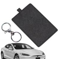 ∏❡ Key Case Cover For Tesla Model 3 Model Y Model X S Auto Accessories Car Remote PU Leather Keys Full Cover Protection Shell Bag