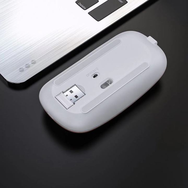 เมาส์ไร้สาย-wireless-mouse-2-4ghz-bluetooth-มีไฟ-rbg-เปลี่ยนสีได้-เม้าส์ไร้สาย-เมาส์บลูทูธ-เมาส์ทำงาน-รับประกันสินค้าของแท้100-optical-rechargeable-wireless-mouse