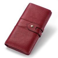 KAVIS Genuine Leather Women Wallets New Lady Purses Fashion Long Zipper Womens Wallet Money Coin Holder Female Long Clutch Bag